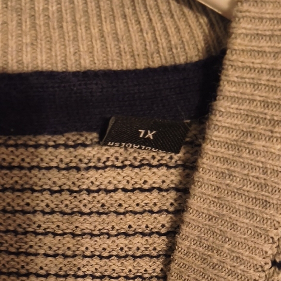 Only & Sons - 100% Cotton Gray Thermal Knit Sweater Men's XL - Picture 4 of 10